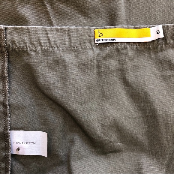 Khaki wrap around skirt with snaps - Picture 7 of 7